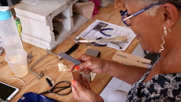 Silversmithing in the Bethel house