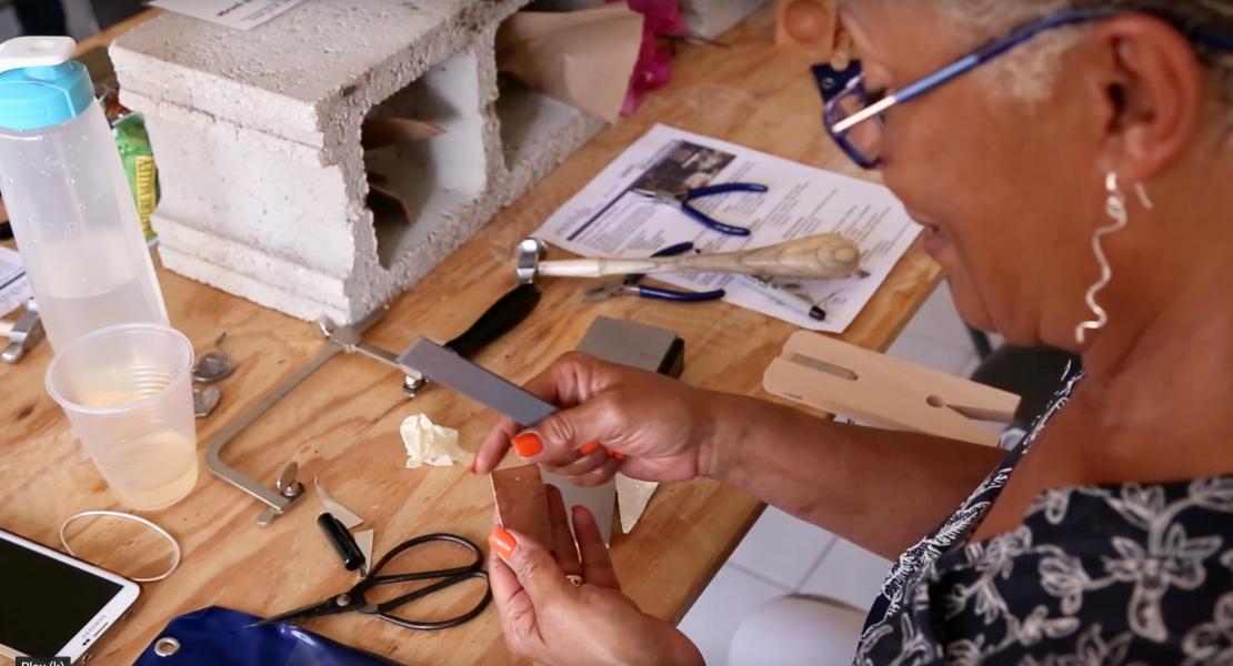 Silversmithing in the Bethel house