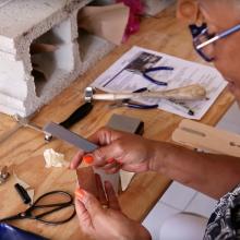 Silversmithing in the Bethel house